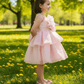 Girls champagne  Party frock m240016