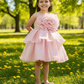 Girls champagne  Party frock m240016