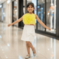 Girls premium skirt and top clothing set-M250021