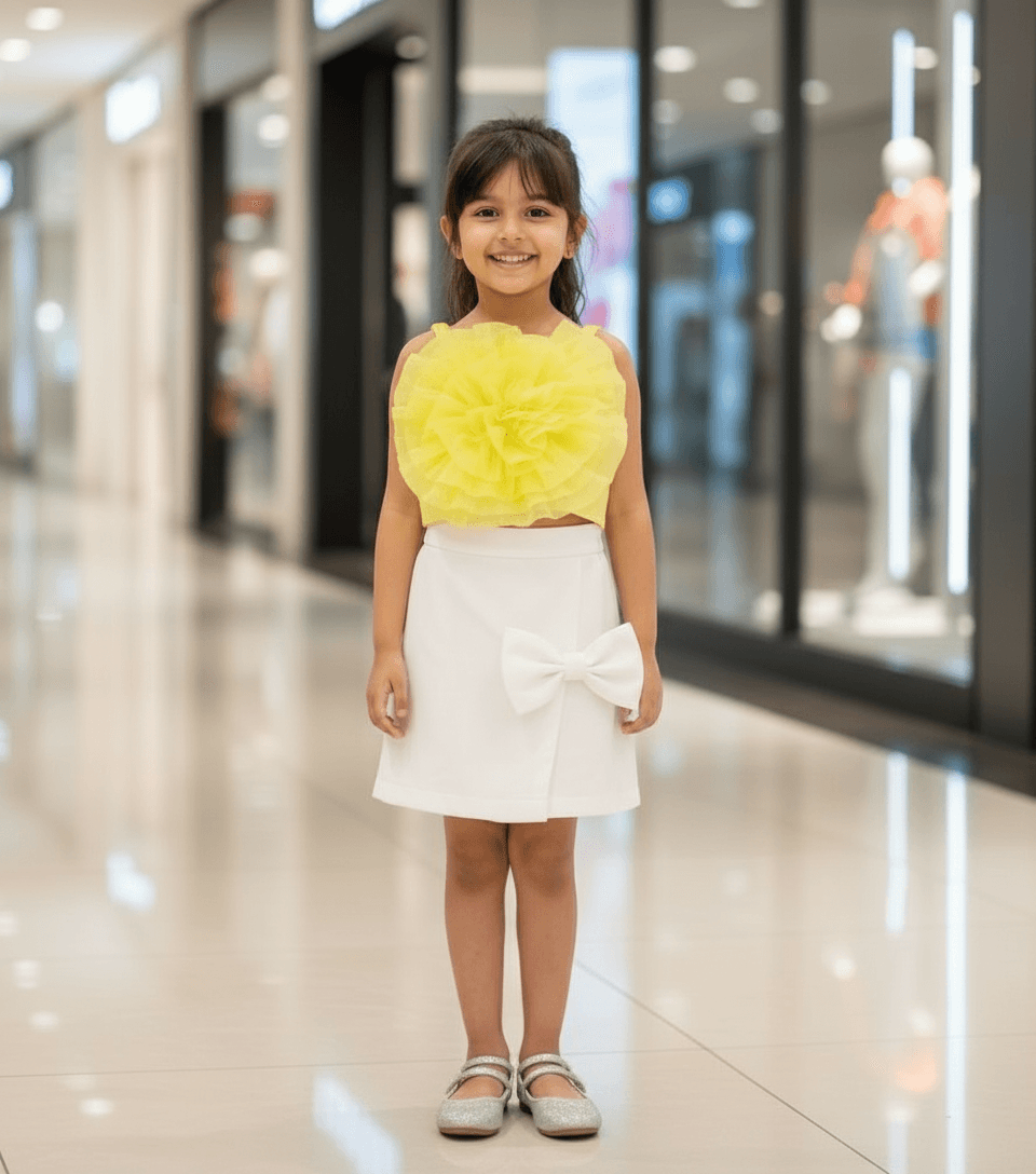 Girls premium skirt and top clothing set-M250021