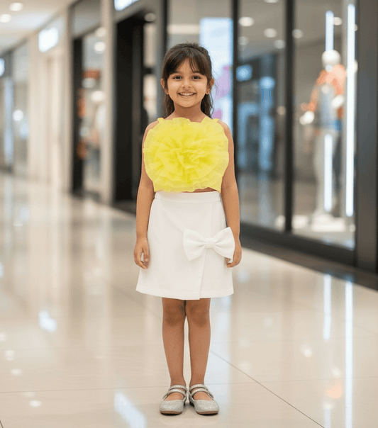 Girls premium skirt and top clothing set-M250021