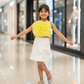 Girls premium skirt and top clothing set-M250021