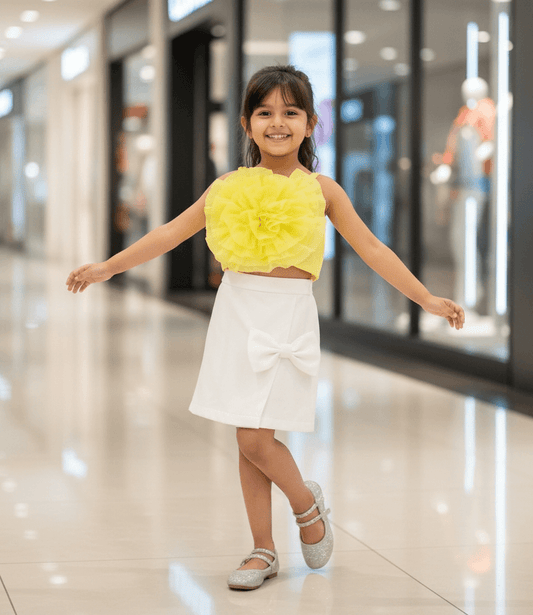 Girls premium skirt and top clothing set-M250021
