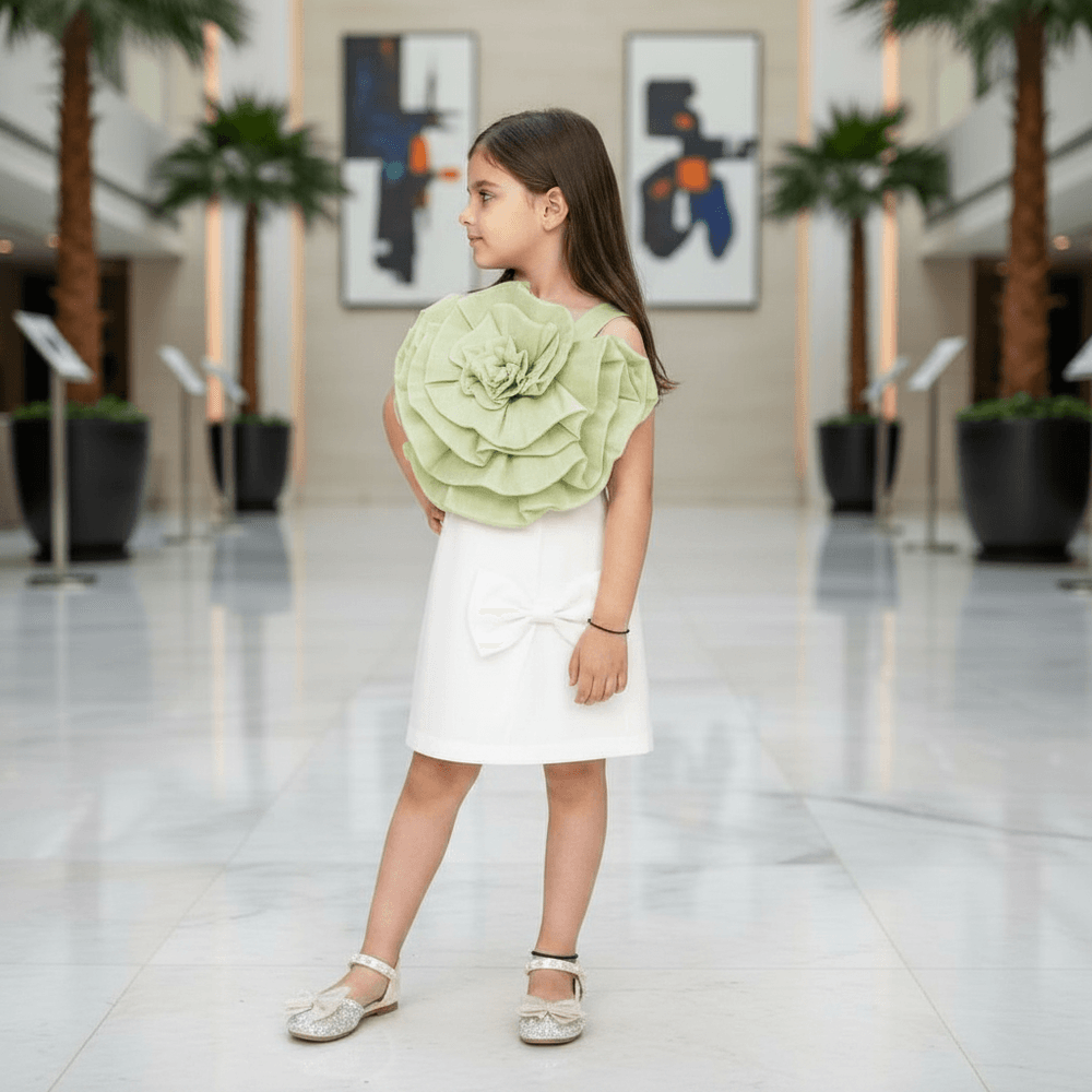 Girls premium skirt and top clothing set-M250019