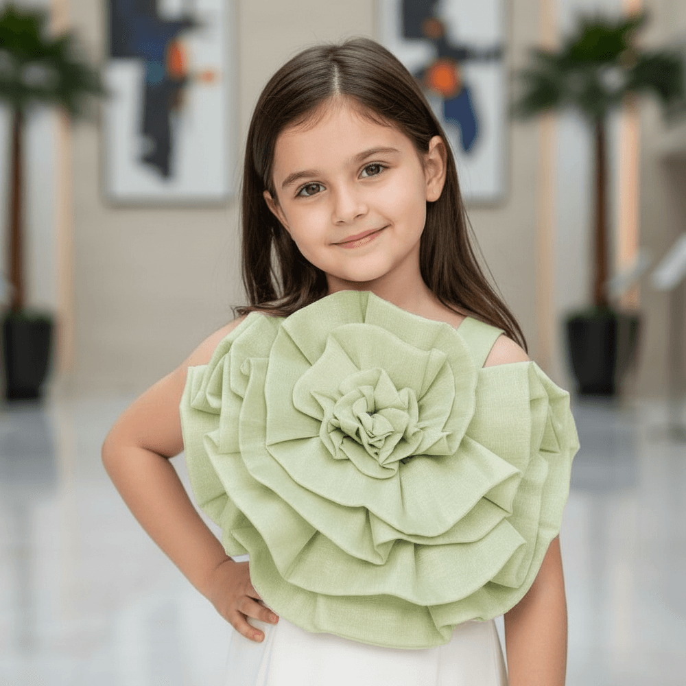 Girls premium skirt and top clothing set-M250019