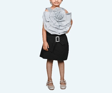 Girls premium skirt and top clothing set-M250018