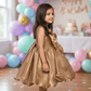 SALE Girls Copper Tulle Party Dress-m250009