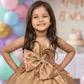 SALE Girls Copper Tulle Party Dress-m250009