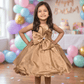 SALE Girls Copper Tulle Party Dress-m250009