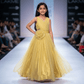 Girls Beige Color Princess Party Wear gown