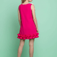Girls magenta casual frock m260016