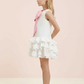 Girls white casual frock m260015