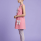 Girls pink casual frock m260017