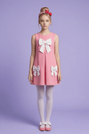 Girls pink casual frock m260017