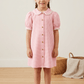Pink cotton frock M260020