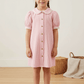Pink cotton frock M260020