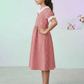 Red cotton frock M260025