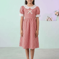 Red cotton frock M260025