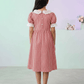 Red cotton frock M260025