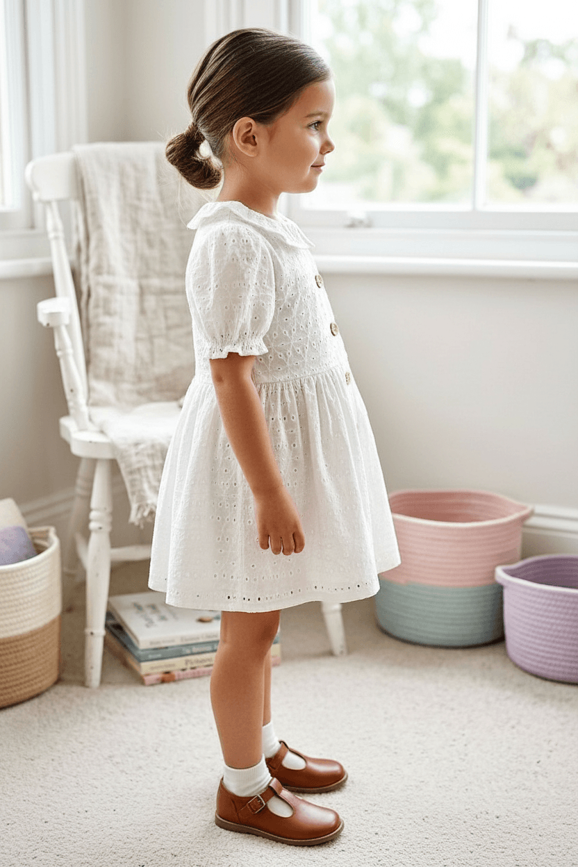 White cotton frock M260027