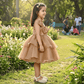 SALE Copper party frock for girls-M250010