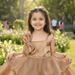 SALE Copper party frock for girls-M250010