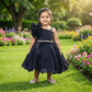 blue party frock for girls-M250014
