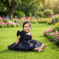 blue party frock for girls-M250014