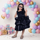 blue party frock for girls-M250015