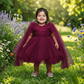 wine party frock for girls-M250026
