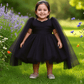 Black party frock for girls-M250025