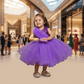 purple party frock for girls-M250027
