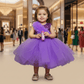 purple party frock for girls-M250027