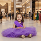 purple party frock for girls-M250027