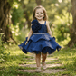 SALE Blue party frock for girls-M250016