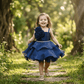 SALE Blue party frock for girls-M250016