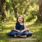 SALE Blue party frock for girls-M250016