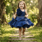 SALE Blue party frock for girls-M250016