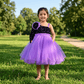 purple party frock for girls-M250030