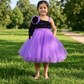 purple party frock for girls-M250030