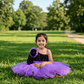 purple party frock for girls-M250030