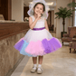 white party frock for girls-M250032