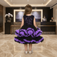 purple party frock for girls-M250034