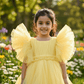 Yellow party frock for girls-M250036