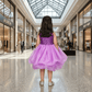 Purple party frock for girls-M250045