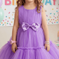 Purple party frock for girls-M250055