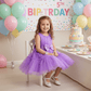 Purple party frock for girls-M250055