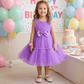 Purple party frock for girls-M250055