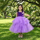 Purple party frock for girls-M250056