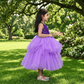 Purple party frock for girls-M250056